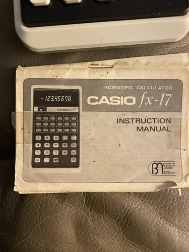 Vintage 1976 CASIO FX-17 Scientific Calculator Japan Works Comes With Power Cord - Picture 12 of 13