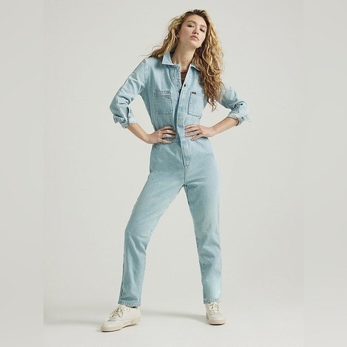Neu mit Etikett Lee Premium DAMEN UNION-ALLS™ Nadelstreifen leuchtendes Blau Large - Bild 8 von 13