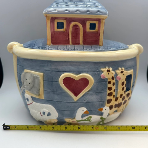 Noah's Ark Cookie Jar, Large, Certified Int'l Corp - Picture 9 of 10
