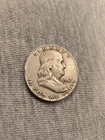 1957 Franklin Half Dollar 90% Silver US Coin Circulated Liberty Bell