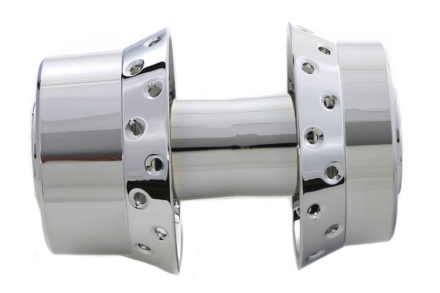 Buje de rueda trasero cromado cojinetes de 25 mm para Harley Davidson Foto 3 de 3