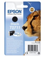 Epson T0711 / C13T07114012 / C13T07114022 Tinte Schwarz