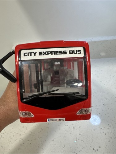 Autobús de juguete Dickie Volvo City para niños, rojo moderno vintage usado - Imagen 16 de 17
