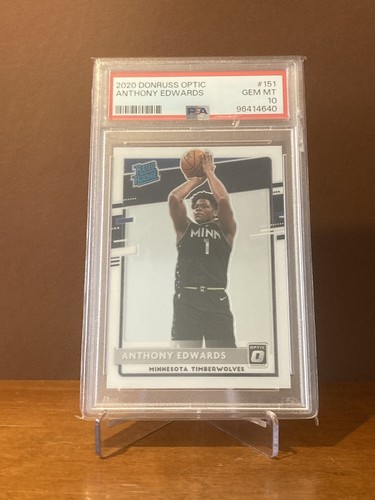 2020-21 Panini Donruss Optic Anthony Edwards RC Rated Rookie #151 PSA10 Gem!!! - Bild 5 von 13