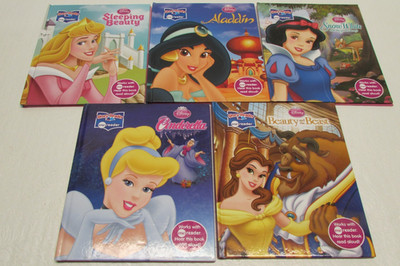 Story Reader Me Reader Disney Books - Lot Of 5 - Cinderella Snow White Aladdin +