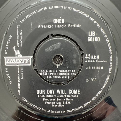 Cher – Bang Bang (My Baby Shot Me Down) 7'' Vinyl 1966 CLEANED/TESTED VG VIDEO - Picture 5 of 7