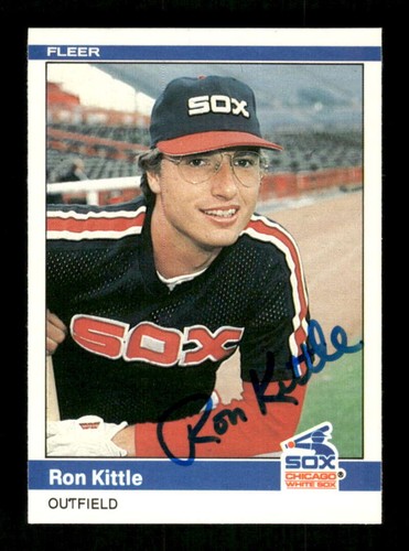 1984 Fleer 64 Ron Kittle autografo firmato nitido blu sig ASC BXCP58 - Foto 1 di 2
