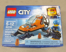 LEGO City 60190 Arctic Ice Glider NEW! Snowmobile Skis Snowshoes Saw Town