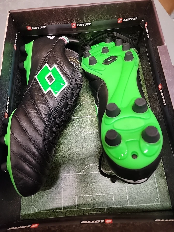 Botines de fútbol originales Lotto Stadio OG FG para hombre talla 10 EE. UU. Foto 2 de 4