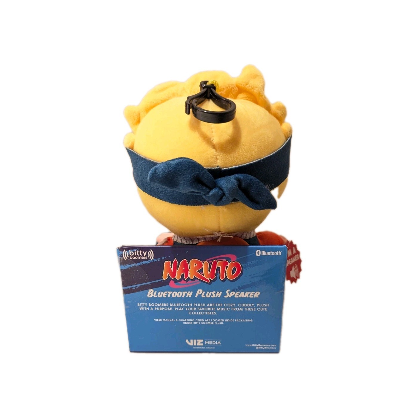 Naruto 6" Plush Bluetooth Speaker with Clip Bitty Boomers