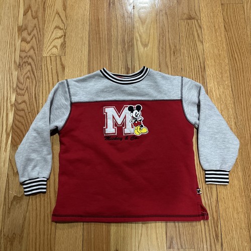 Mickey & Co For Kids Mickey Mouse Sweater Vintage Sz Small 7/8 Disney - Picture 1 of 5
