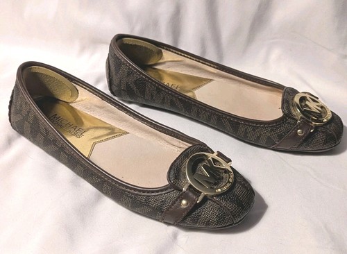MICHAEL KORS Ballerinas Lillie braun mit MK-Logos. Damengröße 6. - Bild 4 von 9