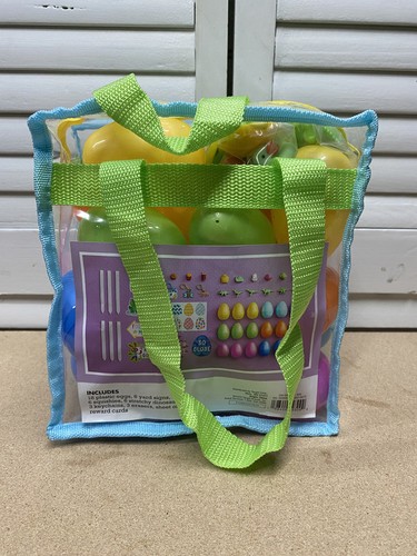 Spritz Egg Hunt Kit 43 Pcs Large Easter Plastic Eggs Mixed Colors with Prizes - Picture 3 of 4