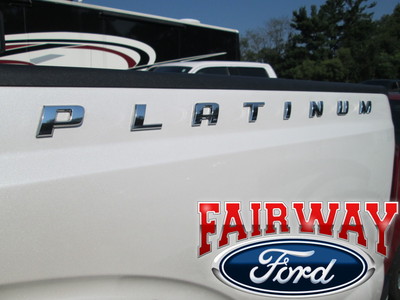 2pcs PLATINUM Emblem Side Badge Nameplate 3D Replacement for F150 F250 F350 Platinum