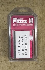 Maxstamp PEGZ Stamp Set Lowercase Letters American Typewriter Alphabet XL-49907