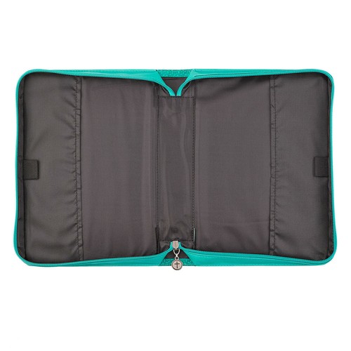 Bible Cover Grace Teal Butterfly Large 7” x 10 1/8” x 1 7/8” Ephesians 2:8 - 第 4/4 張圖片
