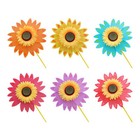 Sunflower Patio Lawn Pinwheel Wind Spinner Small Garden Party Windmill Decor