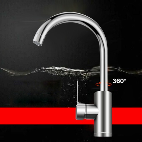 360° Küchenarmatur Wasserhahn KücheMischbatterie Einhand Spültischarmatur Chrom - Bild 12 von 18