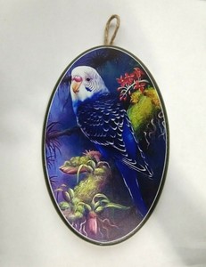 Bird Wall Decor Plaque Wooden Print Oval 8 Height Ebay