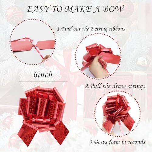 12 Pcs Pull Bows5.5 inches Mixed Color Bow for Gift Wrapping Decoration Baske... - Picture 5 of 5