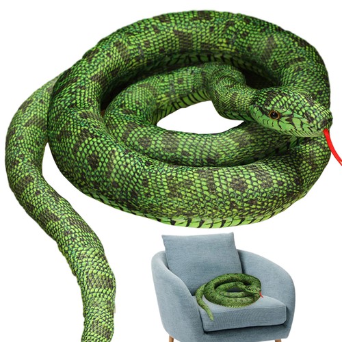 Snake Stuffed Animal 110cm Ultra Soft Large Snake Plush Toy Stuffed Charming - Picture 5 of 7