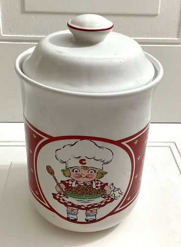 Vintage Campbell's Soup Kids Multicolor Ceramic 11 Inch Cookie Jar With Lid - Picture 1 of 10