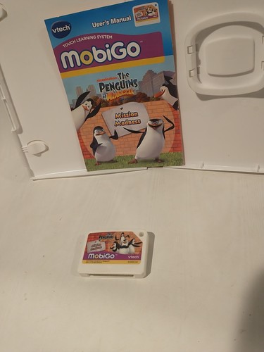 The Penguins of Madagascar: Mission Madness [VTech MobiGo] Cartridge W/ Manual - Picture 6 of 7