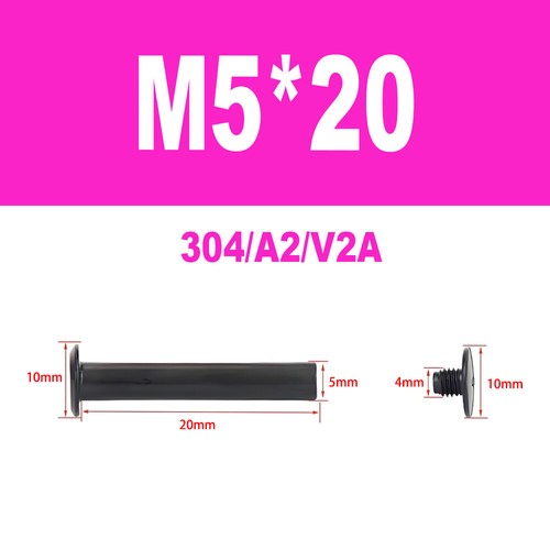 Edelstahl A2 V2A Möbelschrauben Hülsenschrauben Verbindungsschraube M4-M5 - Bild 36 von 50