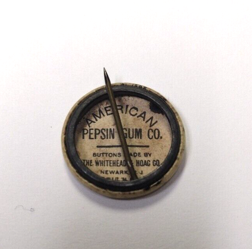 Pinback Button Patriotic Order Sons Of America Pepsin Gum Whitehead & Hoag - Picture 2 of 2