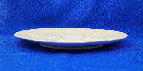 Antike Bareuther Waldsassen Bavaria Germany Austernplatte opalisierende Glasur 9,25" - Bild 7 von 7