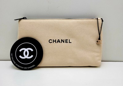 Chanel Les Beiges Makeup Cosmetic Bag Pouch Clutch + Mini miror VIP GIFT  RARE | eBay