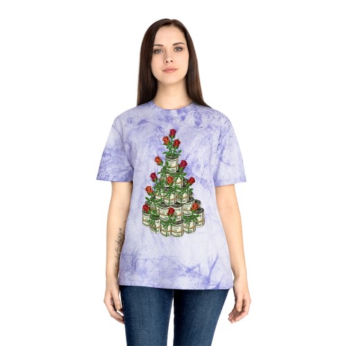 Unisex Color Blast T-Shirt Cash Bloom - Picture 17 of 17