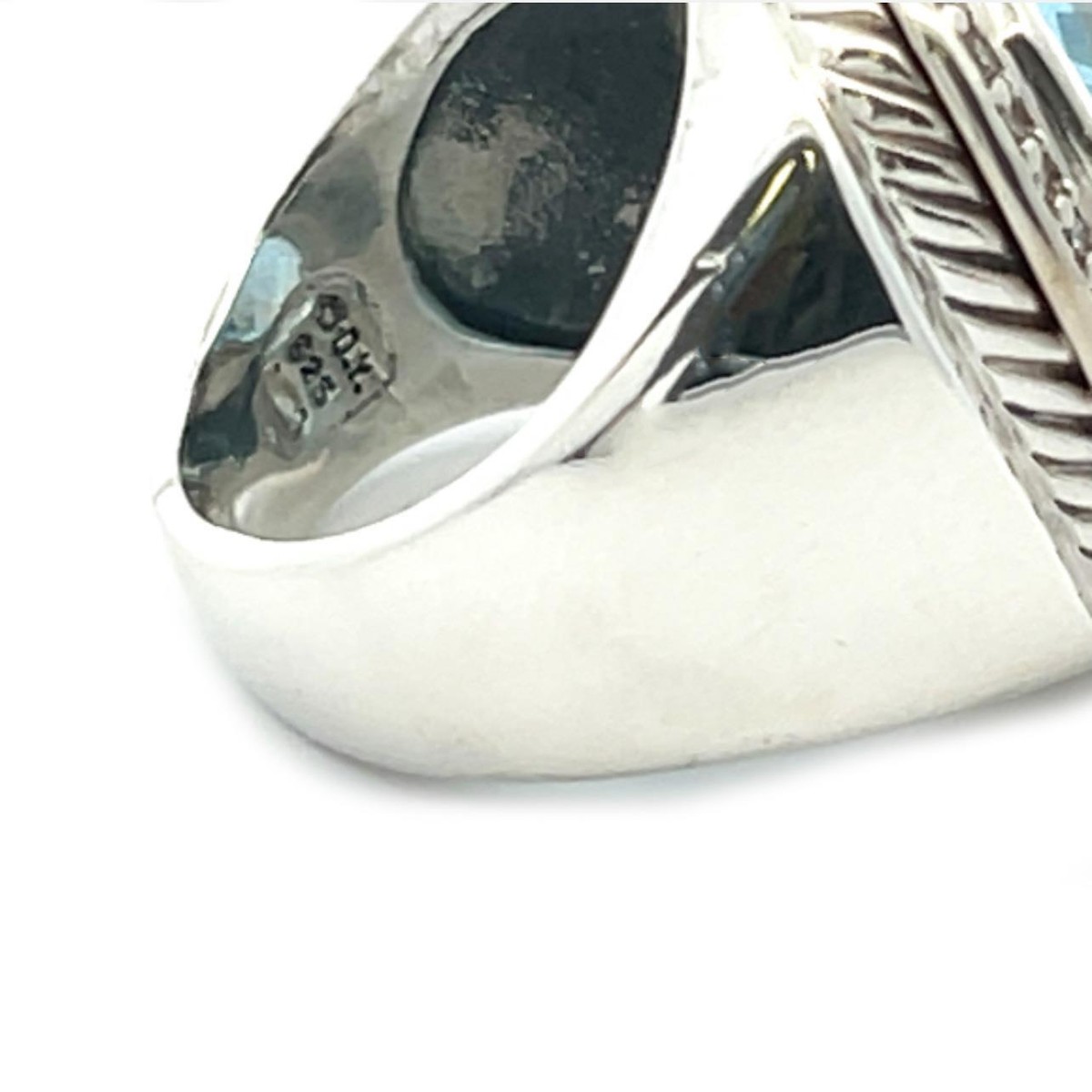 David Yurman Albion Ring Topaz Diamond Sterling Silver | eBay