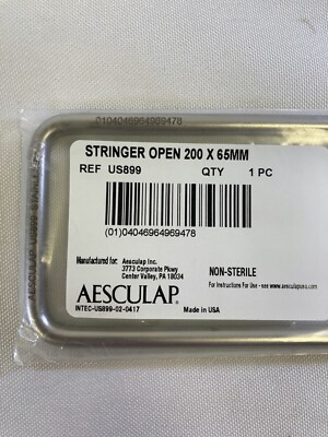 Aesculap US899 Open Ended Instrument Stringer 200mm x 65mm General