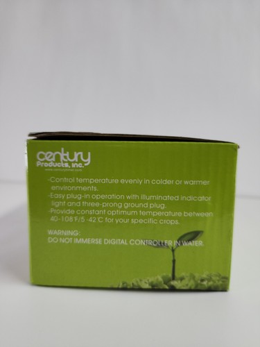 Century Digital Seedling Heat Mat Reptile Thermostat Temperature Controller - Picture 3 of 12