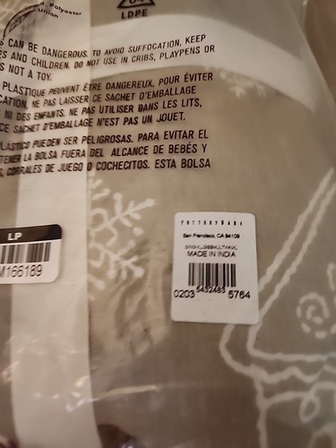 NEW Pottery Barn Gingerbread Village Percale TWIN Twin XL Sheet Set CHRISTMAS - Picture 3 of 5