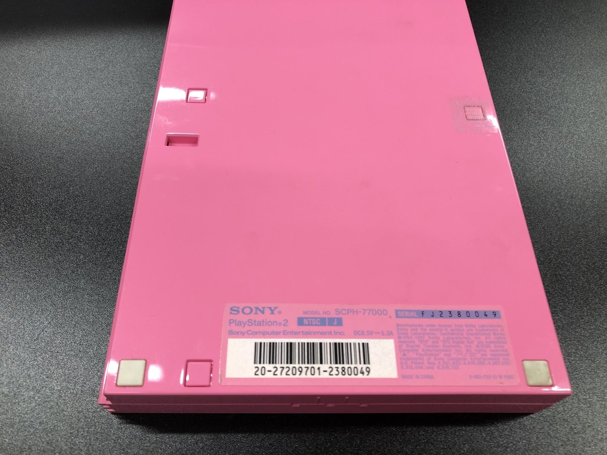 Sony SCPH-77000PK Sony Playstation 2 PS2 Slim Console Pink Sony SCPH-77000PK Sony Playstation 2 PS2 Slim Console Pink
