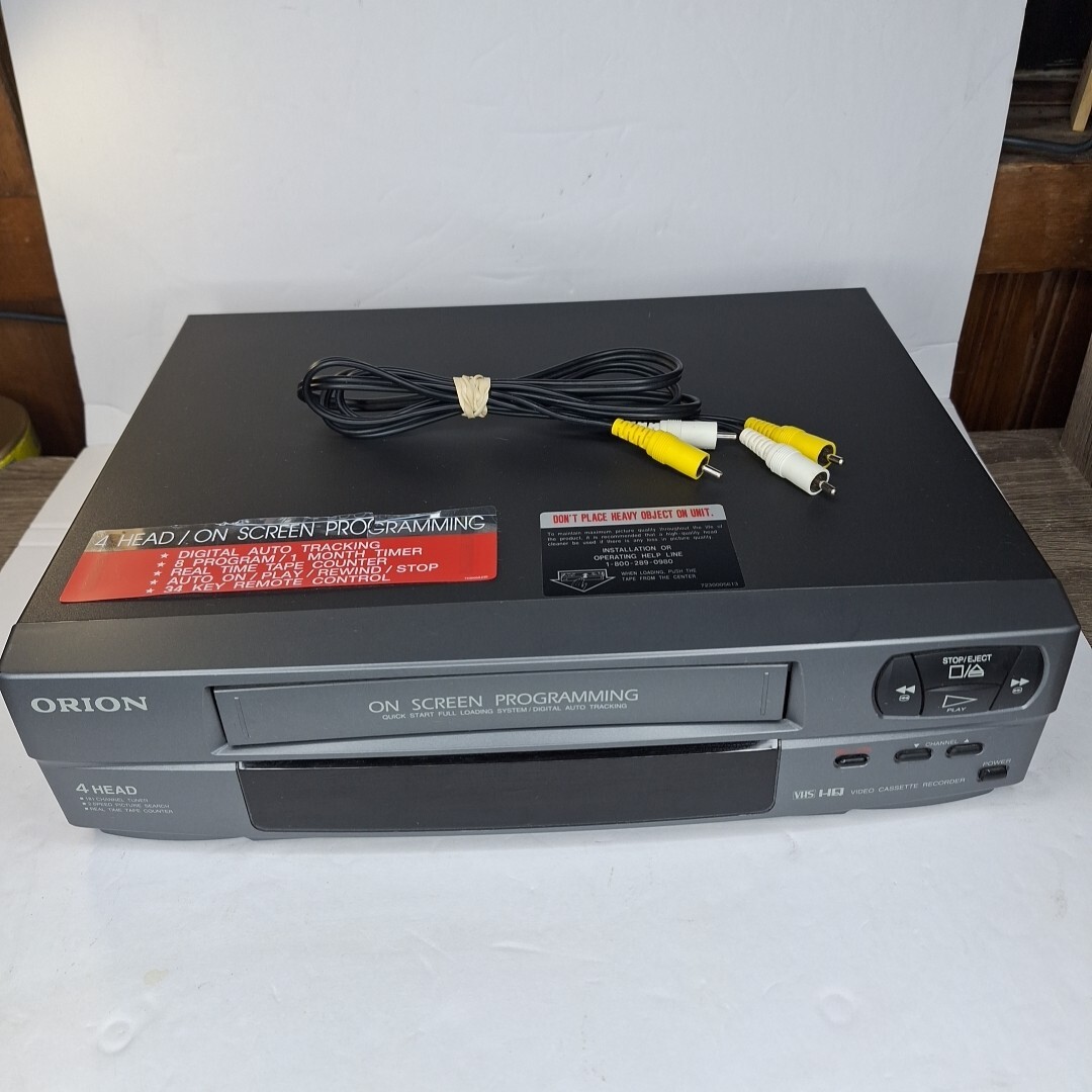 Orion VR0419 VCR 4 Head VHS Player Tested & Working NO REMOTE eBay