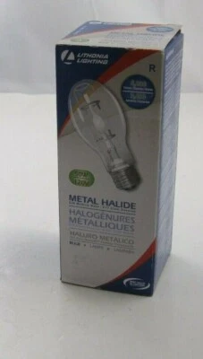 LITHONIA LIGHTING 2- NEW Lithonia MH50 50W 50 watt Metal Halide ED17 E26 Medium 120V Light Bulb