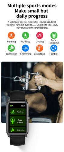 Fitness Tracker Smartwatch Wasserdicht Bluetooth Armband für Handy Junge Mädchen - Bild 7 von 13