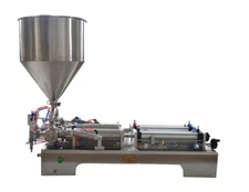 Two Nozzle Paste&Liquid Pneumatic Filling Machine for 100-1000ml 110V 0.26Gallon