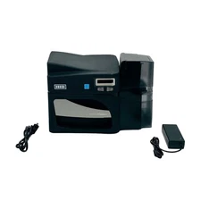 HID Fargo DTC4500e Color ID Card Printer Ethernet USB w/PSU **EXCELLENT CONDTION