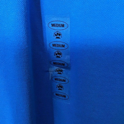 NWT Margaritaville Logo Polo Men's Shirt Size M Blue Short Sleeve Cotton Golf - Foto 4 di 6