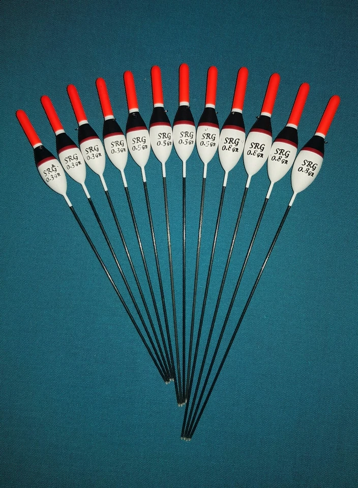 SRG POLE FLOATS *SCHNÄPPCHEN* 12 x verschiedene hochwertige Angelschwimmer (Pack 326R12)