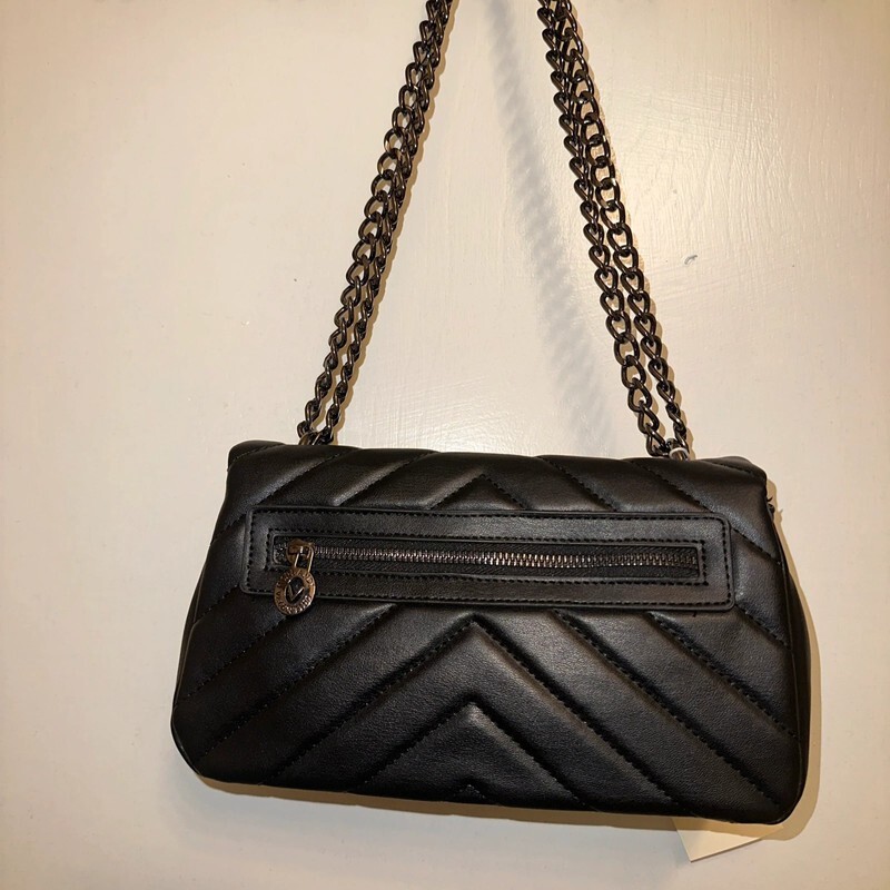VALENTINO ORLANDI ITALY Black Quilted Studded CROSSBODY