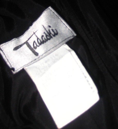 Vintage Tadashi black fit/flare sequin bodice tulle slip cap sleeve party dress6 - Picture 18 of 18