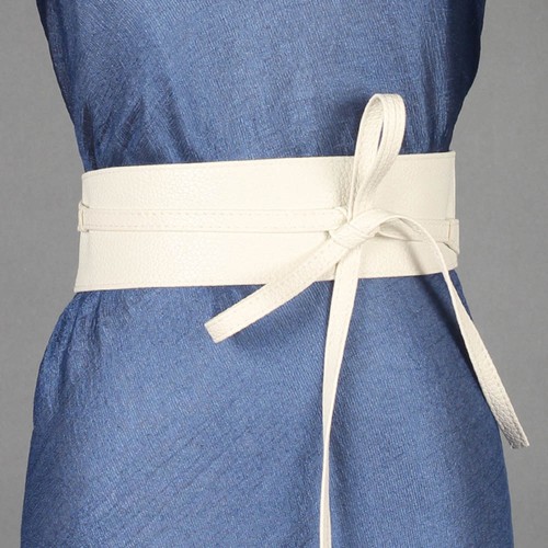 Lady Women Wide Faux Leather Corset Waistband Dress Flashion Waist Belt - Picture 12 of 12