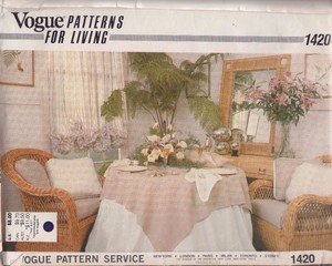 Sewing Pattern Vogue 1420 For Living Home Decor Curtain Tablecloth Image Is Loading Sewing Pattern Vogue 1420 For Living Home Decor