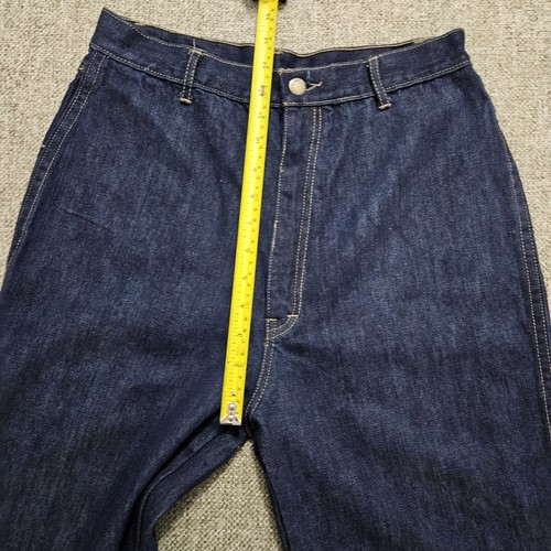 Vintage Pentimento Jeans 70’s Wide Leg Dark Wash Jeans Tan Stitching Sz 13 EUC - 第 9/14 張圖片