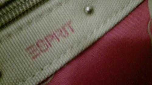 Esprit Shopper Tasche Schultertasche Naturweiß beige zum Wenden Flamingos - Bild 2 von 7